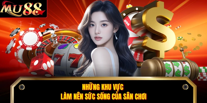 Những khu vực làm nên sức sống của sân chơi